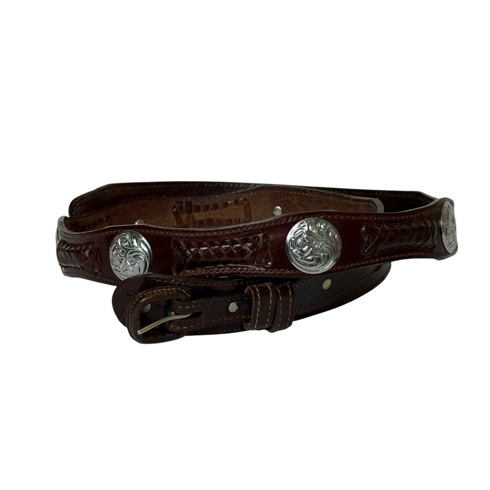 Brown Leather Mens‎ 42 Ranger Belt 1" - 1.5" Width